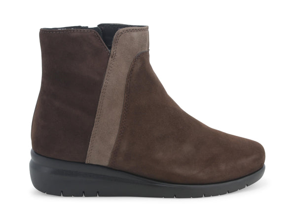 Melluso stivaletto donna pianta larga camoscio marrone K55236-217773